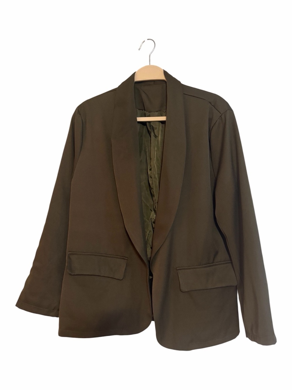 Olive Green Women's Blazer Jacket - Brand Unspecified